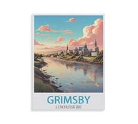 Grimsby Lincolnshire du Nord-Est，Puzzle 1000 Pièces, Puzzles en Bois, Jouets Éducatifs pour Enfants Adultes Cadeau d'anniversaire（75x50cm）-GW84