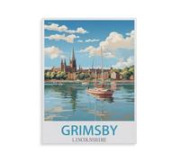 Grimsby Lincolnshire du Nord-Est，Puzzle pour Adultes 1000 Pièces en Papier Puzzles Jeu Cadeau Accueil Décoratif Mots Croisés（50x70cm）-GX3