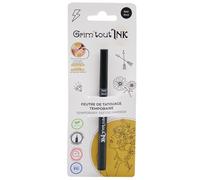 Grim'Tout - Feutre de Tatouage Temporaire Noir - Encre Sans Danger pour la Peau - Vegan - Pointe Extra-fine - Longue Tenue - Loisirs Créatifs et Festifs : Carnaval, Festival, Kermesse