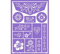 Maquillage - Pochoir De Maquillage Grim'tout : Fleurs