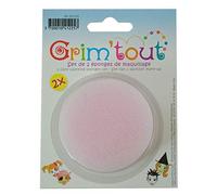 Grim'tout Éponge maquillage ronde 1,5 cm – Lot de 2 – Dégradés de couleur