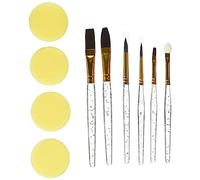 GRIM'TOUT Trousse Maquillage Enfant - 5 Pinceaux Souples et 4 Éponges Inclus - Idéale pour Maquillage Artistique, Déguisement et Grimage - Nettoyage Facile à l’Eau - Jeu Fille Beauté