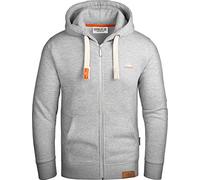 Grin&Bear Pull à Capuche pour Hommes Veste à Capuche avec de Logo, GEC022, Gris Mélangé M
