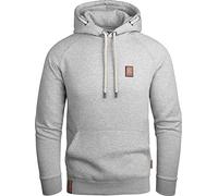 Grin&Bear Pull à Capuche Sweat Shirt pour Hommes de Design GEC484, Gris Clair L