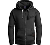 Grin&Bear Sweat à Capuche pour Homme avec de Fermeture éclair Noir XL GEC603
