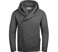 Grin&Bear Sweat à Capuche pour Homme avec Fermeture éclair Oblique Anthracite XL GEC016