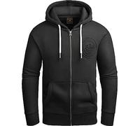 Grin&Bear Sweat à capuche zippé pour homme GEC602, Noir , M