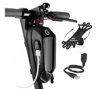 Grinada® Sacoche pour trottinette électrique avec port USB, 2 / 3 L, accessoire de rangement, sac avant, banane compatible avec trottinette électrique Xiaomi, Ninebot, Ducati, Kickscooter
