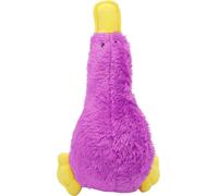 Grinçant en peluche chien jouet interactif amusant mignon oiseau doux morsure résistance chiens mâcher jouet pour chiots animaux de compagnie violet