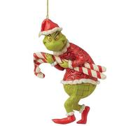 Grinch Décorations de Noël, bonnet de chaussette de Noël, décoration de Noël amusante, décoration de Noël, cadeaux de fête, décoration d'arbre de Noël, ornements à suspendre en acrylique (taille L)