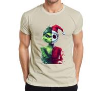 Grinch Jack Skellington T-shirt vintage pour homme, naturel, XL
