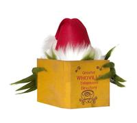 Grinch Lot de décorations amusantes pour sapin de Noël - L'elfe vert regardant l'annuaire téléphonique vole les décorations de Noël (multicolore, 35 cm)