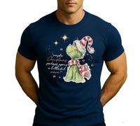 Grinch Merry Christmas More | T-shirt de Noël pour homme, Bleu marine, XL