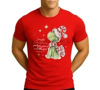 Grinch Merry Christmas More | T-shirt de Noël pour homme, rouge, XL