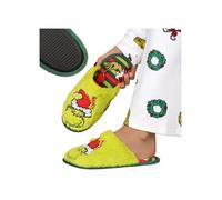 Grinch Pantoufles ANTIDÉRAPANTS pour femmes, pantoufles DE NOËL pour la maison, CHAUDES 40-41 EU 40/41