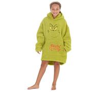 Grinch Sweat à capuche surdimensionné en polaire Sherpa assorti pour adultes et enfants, Enfants, 7-13 ans