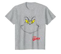 Grinch - The Green Grinchmas T-Shirt, Enfant, Gris Chiné, 6 Ans
