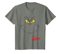 Grinch - The Green Grinchmas T-Shirt, Enfant, Vert Kaki chiné, 12 Ans