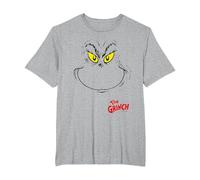 Grinch - The Green Grinchmas T-Shirt, Homme Grandes Tailles, Gris Chiné, 2X Tall