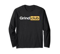 Grind Club - Hustle Mindset, éthique du Travail, Motivation, Argent Manche Longue