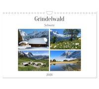 Grindelwald - Jungfrauregion Suisse, Version française (Calendrier mural 2026 DIN A4 portrait), Calendrier CALVENDO mensuel