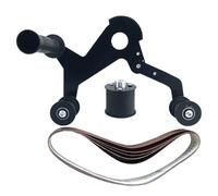 Grinder à ceinture d'angle - Outil de ponçage en acier inoxydable, tête de meulage réglable, boîtier de moteur durable, poignée ergonomique, design de polissage à haute efficacité | pour tube en bois