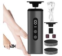 Grinder à pied électrique, 2 en 1 de la dureté de démolition des pieds électriques, dispositif de pédicure professionnel rechargeable, réglable, flexible, 13,6x4.1x4.1cm, pour les pieds