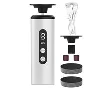 Grinder à pied électrique, 2 en 1 de la dureté de démolition des pieds électriques, dispositif de pédicure professionnel rechargeable, réglable, flexible, 13,6x4.1x4.1cm, pour les pieds