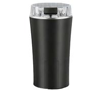 Grinder de café électrique compact, petit broyeur et concasseur avec des lames en acier inoxydable, broyage rapide pour les noix d'herbes à épices aux épices de grains de café de cuisine black
