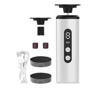 Grinder De Pied Électrique, Dispositif De Pédicure Professionnel Rechargeable, Dissolvant De Cals Électriques, Paramètres À 9 Vitesses, Tête De Broyage À Double Action, 13,6x4.1x4.1cm Pour Éliminer La