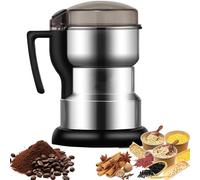 Grinder D'épices électrique 400w, Broyeur De Plats Secs Et Café Sec en Acier Inoxydable, Broyeur D'épices, Broyeur De Cuisine, Capacité De 200 G, Grains, Noix, Graines, Herbes, épices Compactes