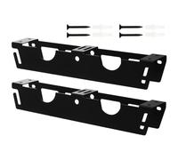 Grinder Holder, Wall Bracket, Double-Slot Rack, Cord Hook Design, Heavy-Duty Mount, Easy to Install, for Workshop Workbench Home Renovation Side Use, 2 Pieces,15.75x2.6x2.72 Inches