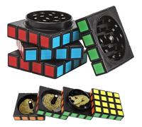 Grinder - Magique - 4 pièces - Noir - 58 x 58 mm - Poudre fine