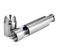 Grinder manuel en acier inoxydable avec une main de presse à sel et poivre | Moulin à épices domestique pratique pour sel de mer, noir, herbes et assaisonnements