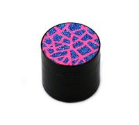 Grinder Motifs Sismiques Rose en 4 Parties 4x4 cm