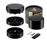 Grinder Premium CERAMIC Nano Pro 2.0 | Revêtement nano céramique antiadhésif | Système Quick-Connect sans filetage triple aimant N52 | 62 mm Ø chambre profonde | Moulin à herbes et épices