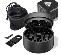 Grinder Premium Magno Ultra SE | Aluminium de haute qualité anodisé 62 mm | Système sans filetage Quick Connect, aimants N52, grande chambre, dents diamant | Moulin à herbes et épices