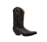 Grinders Carolina Noir Crocodile Hommes Bottes Cowboy Western