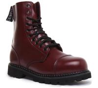Grinders Hunter Bottines à lacets en cuir à 10 oeillets pour hommes, coloris cerise (Cerise, 42) 41