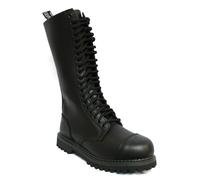 Grinders King Noir Hommes Unisexe Embout Coqué Sécurité Militaire Punk Bottes