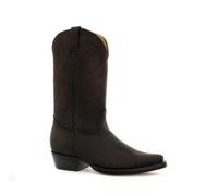 Grinders Louisiane Marron Hommes Talon Cubain Cow-Boy Bottes Cuir