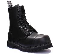 Grinders Stag 2015 Bottes de sécurité avec coque en acier pour homme Finition mate, Noir 10 œillets, 42 2/3 EU