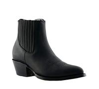 Grinders Unisexe Maverick Noir Cuir Western Cowboy Bottines Dansantes 43