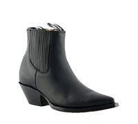 Grinders Unisexe Mustang Noir Cuir Western Cowboy Bottines Dansantes 40