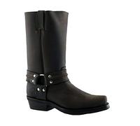 Grinders Unisexe Renegade Hi Cuir Marron Cowboy Western Motard Bottes 38