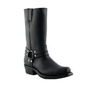 Grinders Unisexe Renegade Hi Cuir Noir Cowboy Western Motard Bottes 41