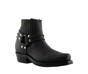 Grinders Unisexe Renegade LO Marron Cuir Cowboy Western Motard Bottines 42