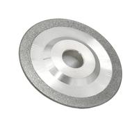 Grinding wheel, Meule diamantée ARC, semi-circulaire, diamètre 100 mm, 125 mm, 150 mm, grain 200/400, outils d'affûtage for rainurage de vis en alliage,Tool(D100mmX Arbor20mm,Thickness5mmR2.5)