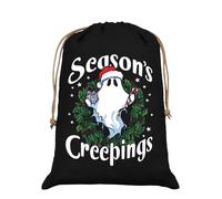 Grindstore A Ghosts Seasons Creepings Sac de Père Noël en toile de jute Noir
