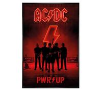 Grindstore AC/DC Maxi poster encadré noir brillant PWR/UP 61 x 91,5 cm